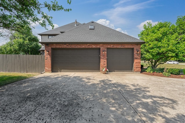 17642 Crystal Lake Dr, Homer Glen, IL 60491 - view of home's exterior with brick siding, a shingled roof, concrete driveway, and a garage