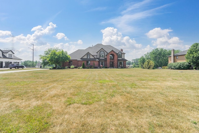 17642 Crystal Lake Dr, Homer Glen, IL 60491 - view of front of house featuring brick siding and a front lawn