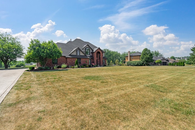 17642 Crystal Lake Dr, Homer Glen, IL 60491 - view of front of house featuring brick siding and a front lawn
