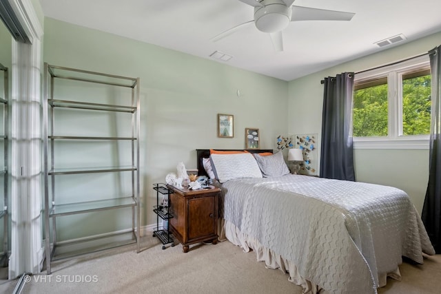 36 Logan Ter, Golf, IL 60029 - bedroom with carpet floors and ceiling fan