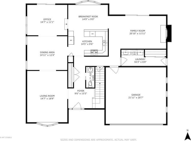 36 Logan Ter, Golf, IL 60029 - view of home floor plan