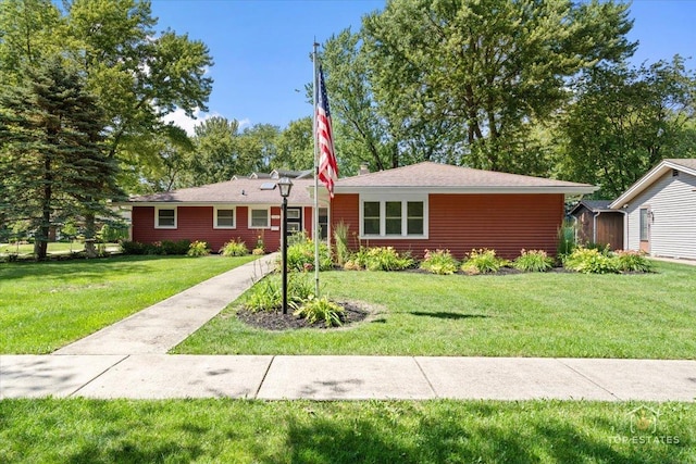 1702 Winthrop Ln, Schaumburg, IL 60193 - ranch-style house with a storage unit and a front yard