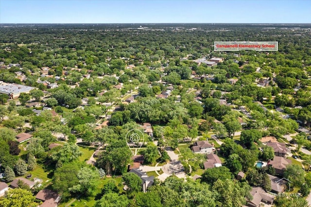 1702 Winthrop Ln, Schaumburg, IL 60193 - aerial view of property's location with a forest