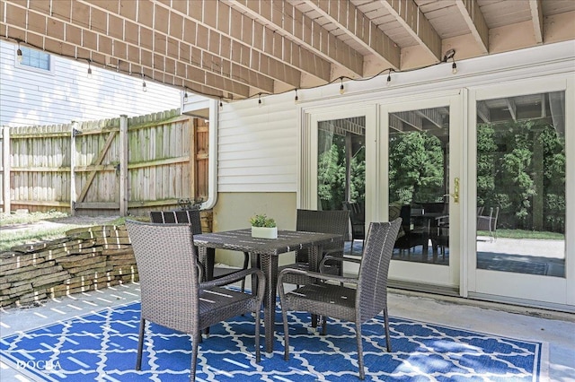 425 W Gartner Rd, Naperville, IL 60540 - view of patio featuring outdoor dining space