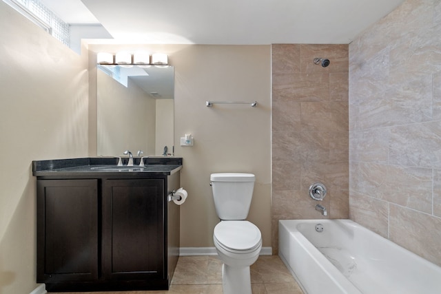 641 Sundance Dr, Bolingbrook, IL 60440 - full bath with vanity, tub / shower combination, and tile patterned flooring
