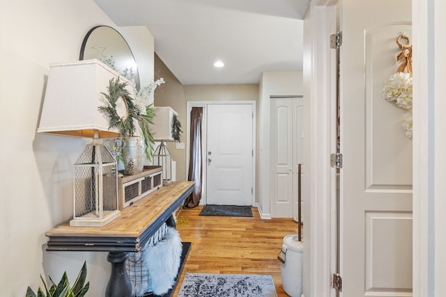 641 Sundance Dr, Bolingbrook, IL 60440 - entrance foyer featuring light wood finished floors and recessed lighting
