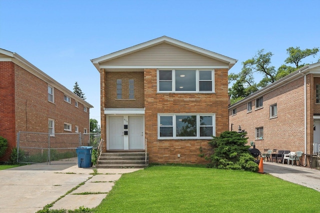 476 W 17th St, Chicago Heights, IL 60411 - view of front of home featuring brick siding and entry steps
