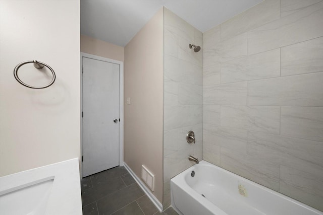 476 W 17th St, Chicago Heights, IL 60411 - full bath featuring tub / shower combination and tile patterned floors