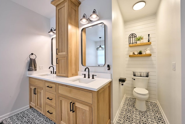 671 Teal Ct, Dekalb, IL 60115 - bathroom featuring double vanity and tile patterned floors