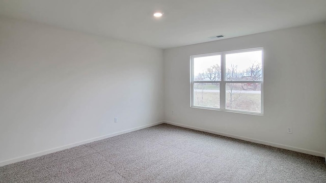 6913 Willow Dr, Wonder Lake, IL 60097 - carpeted spare room with baseboards and recessed lighting