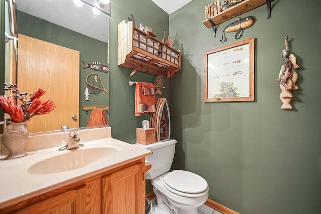 5613 W Von Ave, Monee, IL 60449 - bathroom featuring vanity and tile patterned flooring