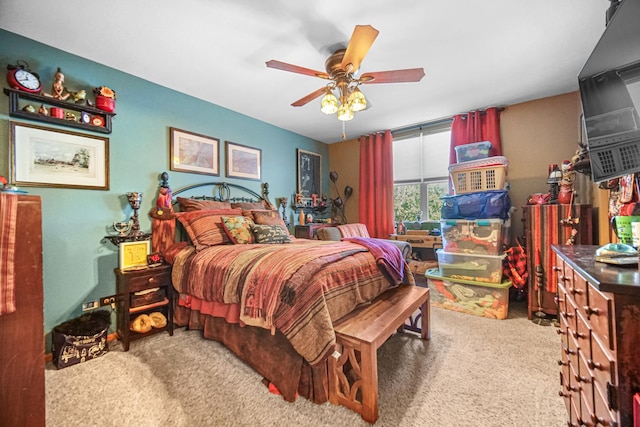 5613 W Von Ave, Monee, IL 60449 - carpeted bedroom featuring ceiling fan