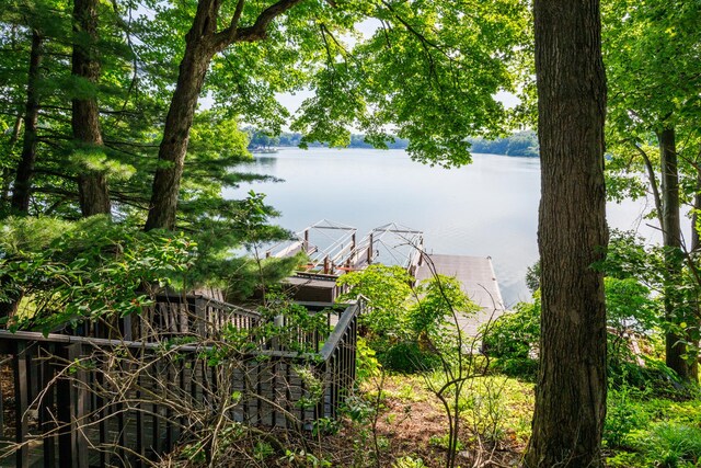 24503 Iroquois Ln, Hudson, IL 61748 - water view with a floating dock