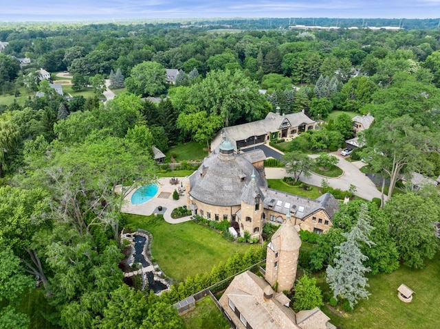 570 Hathaway Cir, Lake Forest, IL 60045 - aerial view of property's location with a pool