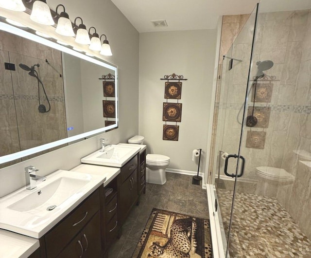 1711 Devonshire Ln, Shorewood, IL 60404 - full bathroom featuring vanity and a shower stall