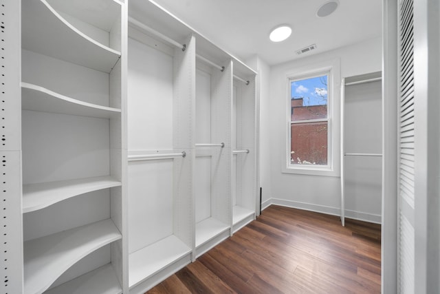 2864 N Riverwalk Dr, Chicago, IL 60618 - spacious closet featuring wood finished floors