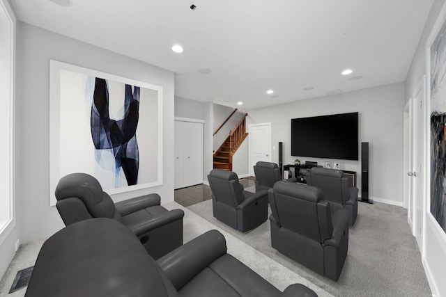 2864 N Riverwalk Dr, Chicago, IL 60618 - cinema with recessed lighting and carpet
