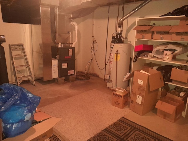 154 E US Highway 34, Mendota, IL 61342 - below grade area with gas water heater