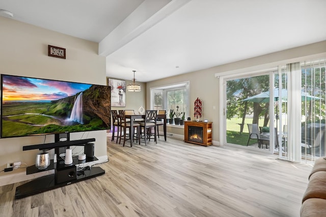 179 Roberts Rd, Bolingbrook, IL 60440 - living area featuring wood finished floors and baseboards