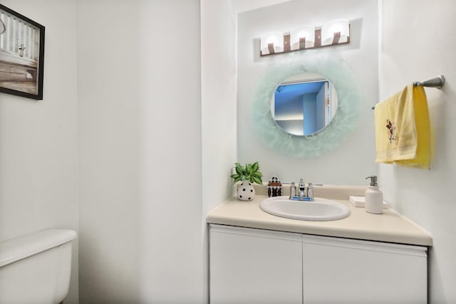 179 Roberts Rd, Bolingbrook, IL 60440 - half bathroom featuring toilet and vanity