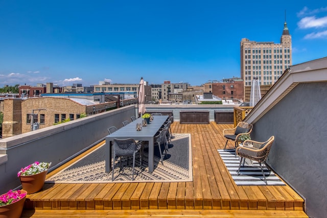 2026 W Pierce Ave Unit 7, Chicago, IL 60622 - deck featuring outdoor dining area
