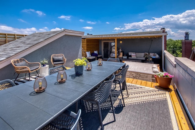 2026 W Pierce Ave Unit 7, Chicago, IL 60622 - deck with outdoor dining area and outdoor lounge area