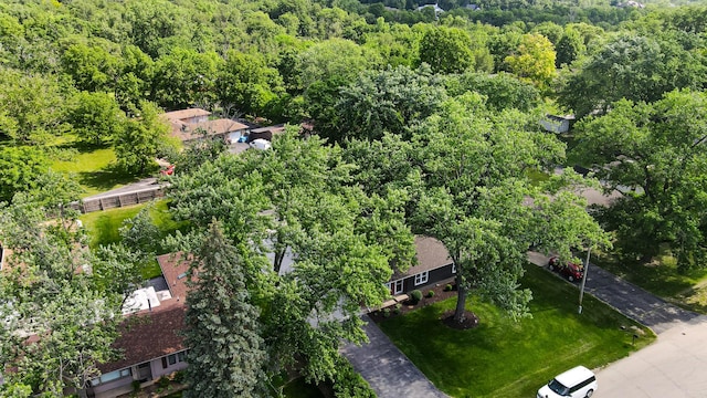 717 Bittersweet Ln, New Lenox, IL 60451 - aerial view of a heavily wooded area