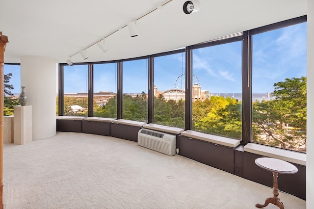 505 N Lake Shore Dr Unit 408, Chicago, IL 60611 - unfurnished sunroom with rail lighting