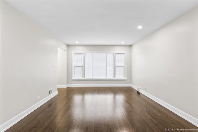 2552 W 117th Pl, Chicago, IL 60655 - spare room with wood finished floors and recessed lighting