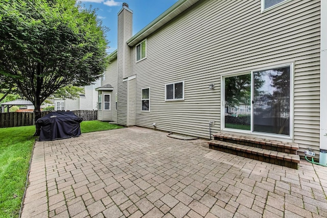 31692 N Clearwater Dr, Lakemoor, IL 60051 - view of patio with entry steps and grilling area