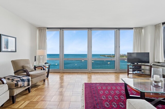 880 N Lake Shore Dr Unit 11D, Chicago, IL 60611 - living room featuring floor to ceiling windows