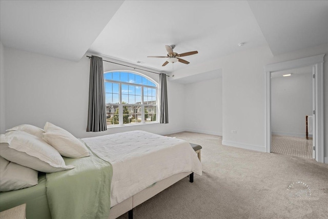 657 Bourbon Ct, Naperville, IL 60565 - bedroom featuring light colored carpet and ceiling fan