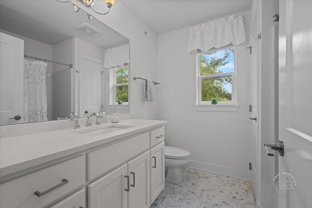 657 Bourbon Ct, Naperville, IL 60565 - bathroom featuring vanity and curtained shower
