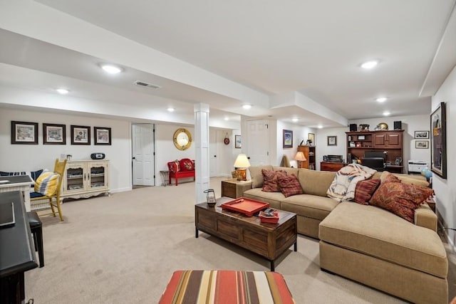 14 Southgate Ct Unit 14, Burr Ridge, IL 60527 - living area with recessed lighting and light colored carpet