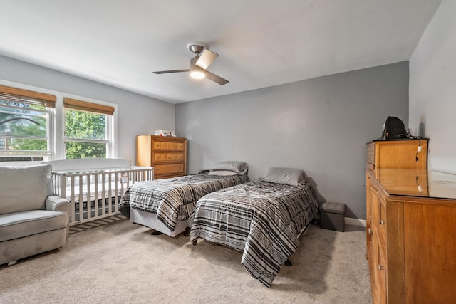 2837 W Coyle Ave, Chicago, IL 60645 - carpeted bedroom featuring a ceiling fan and cooling unit