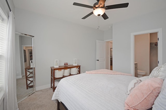 1723 Glenbridge Rd, Bloomington, IL 61704 - bedroom featuring light carpet and ceiling fan
