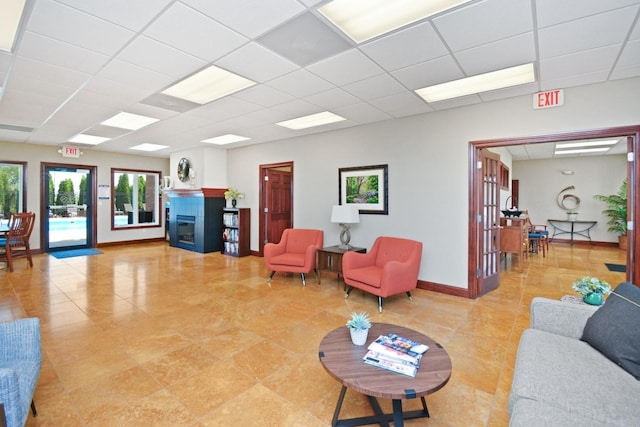 1723 Glenbridge Rd, Bloomington, IL 61704 - community lobby with a drop ceiling