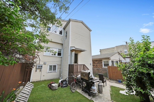 5044 W Roscoe St, Chicago, IL 60641 - back of house featuring a patio area