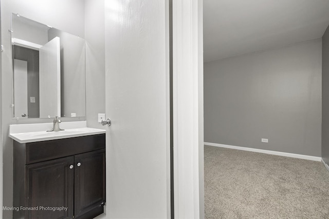 1249 Cunningham Dr Unit 2E, Calumet City, IL 60409 - bathroom with vanity and baseboards
