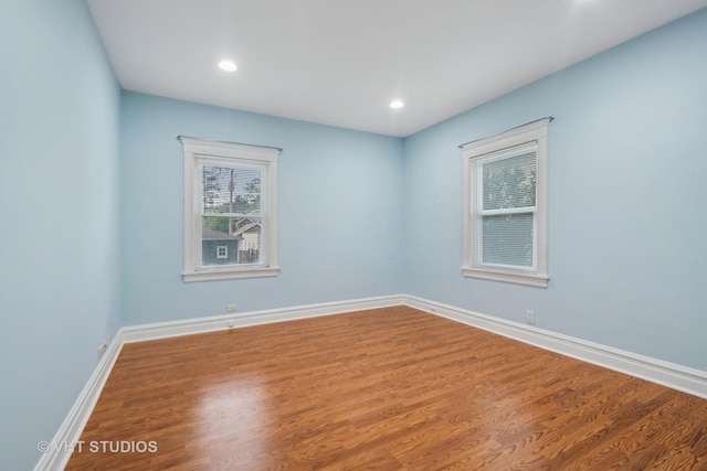 2111 Lake Ave, Wilmette, IL 60091 - spare room with wood finished floors and recessed lighting