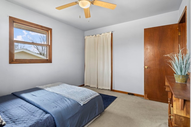 440 Charles Ct, South Elgin, IL 60177 - bedroom featuring light carpet and a ceiling fan