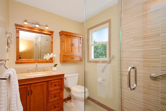 708 Wheeler Dr, Hudson, IL 61748 - bathroom with a stall shower and vanity