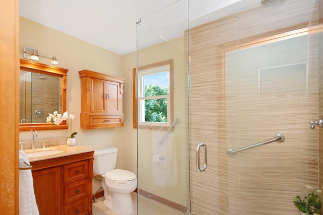 708 Wheeler Dr, Hudson, IL 61748 - full bathroom with a shower stall and vanity