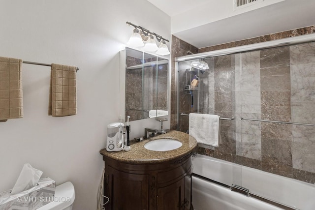 6229 N Niagara Ave Unit 209, Chicago, IL 60631 - full bathroom featuring bath / shower combo with glass door and vanity