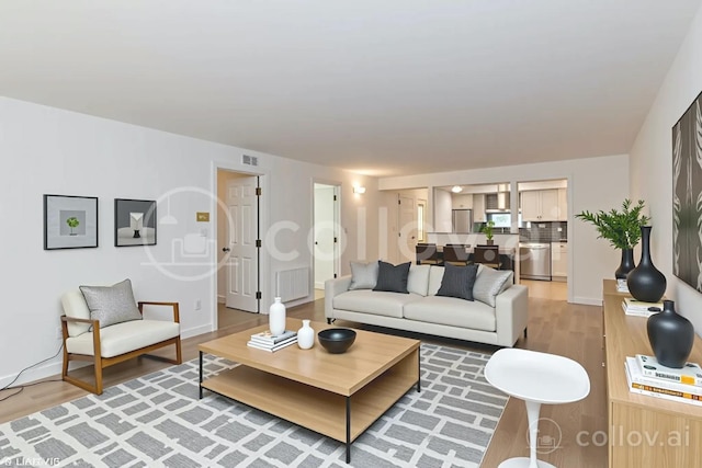 6229 N Niagara Ave Unit 209, Chicago, IL 60631 - living area featuring light wood-style floors