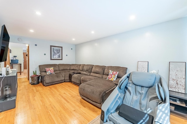 2418 S 58th Ave, Cicero, IL 60804 - living room with light wood-style floors and recessed lighting