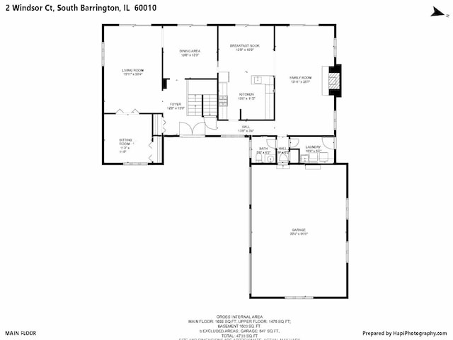 2 Windsor Ct, South Barrington, IL 60010 - view of room layout