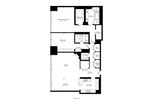 401 N Wabash Ave Unit 35J, Chicago, IL 60611 - view of home floor plan