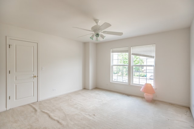 24625 Woodstock Dr, Plainfield, IL 60585 - carpeted empty room featuring ceiling fan and baseboards