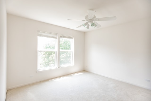 24625 Woodstock Dr, Plainfield, IL 60585 - unfurnished room with carpet flooring and a ceiling fan